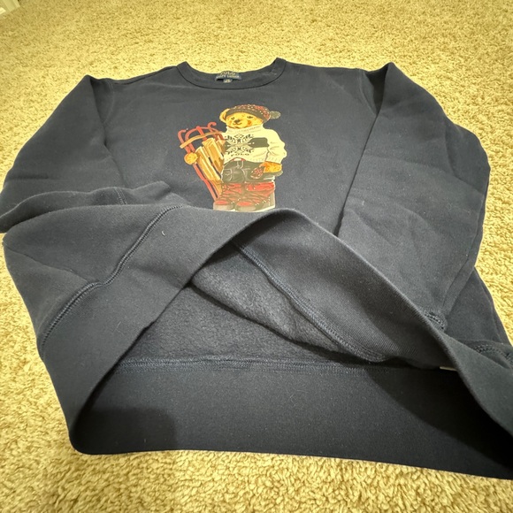 Polo Ralph Lauren Bear Ski Sweater Youth Large Knit Pullover L（14-16） - Picture 6 of 8